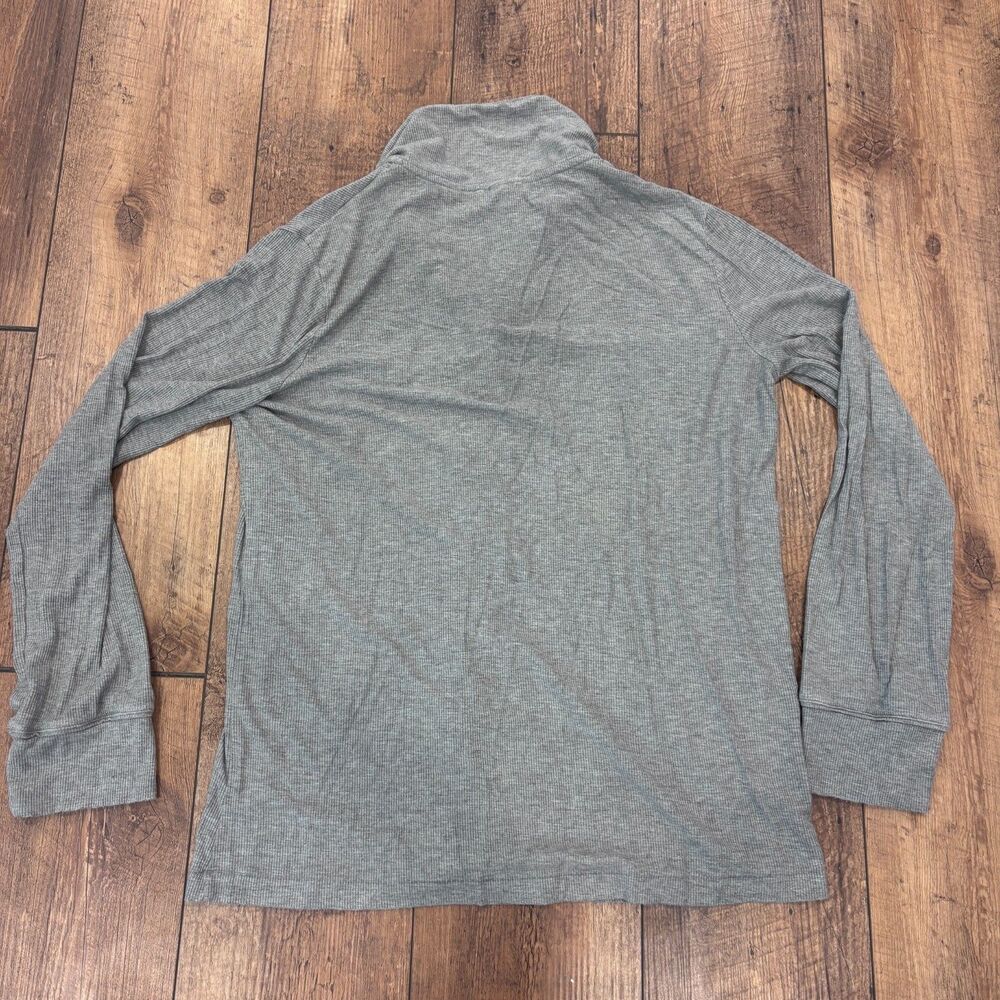 Skims Heather Gray Ribbed Modal Blend Long Sleeve Soft Lounge Sleep Top Size S - Picture 7 of 7